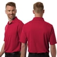 thumbnail image 2 of CORE365 Men's Nova Performance Pique Polo T-Shirt, 100% Polyester Casual Plain Polo Shirt (White, M), 2 of 6