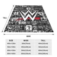 thumbnail image 2 of Wres-Tler W-W,E Blanket Soft Cozy Fleece Throw Blanket Lightweight Warm Fuzzy Flannel Blankets and Throws for Couch Sofa Bed 50"x40", 2 of 8