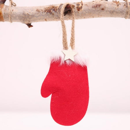 Xinleijd Christmas Decorations Christmas Hat Gloves Boots Pendant Small Tree Small Socks