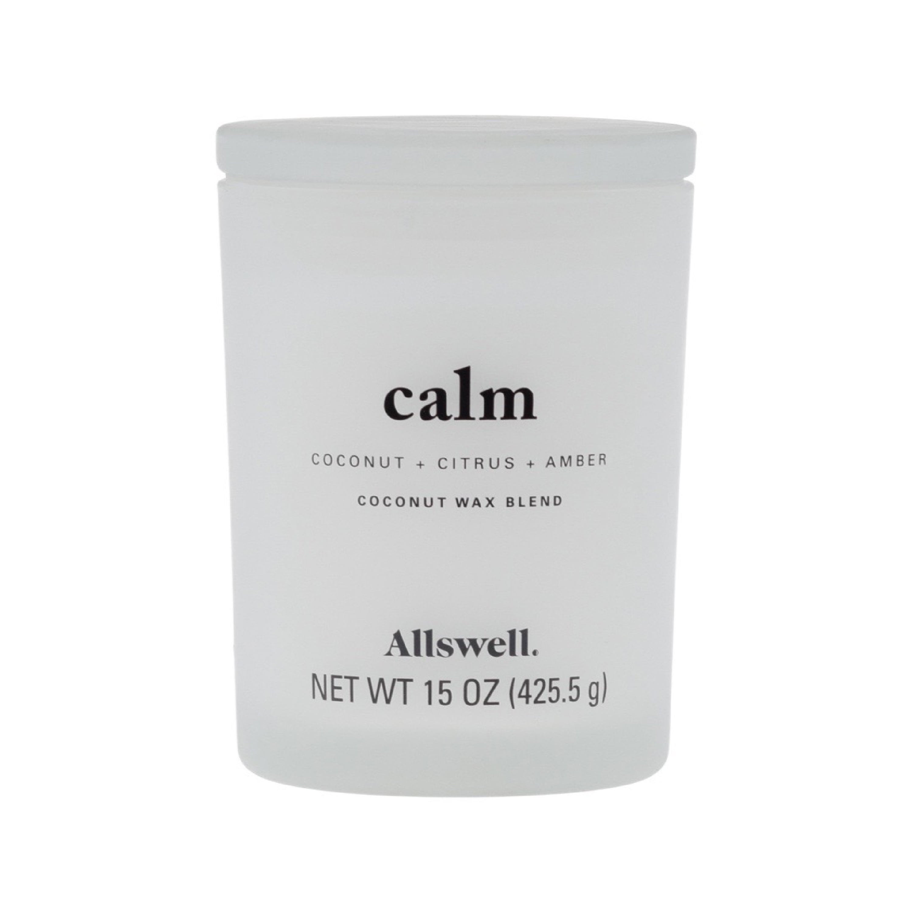 Allswell 15oz Scented 2Wick Spa Candle Calm (Coconut + Citrus