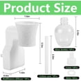thumbnail image 2 of 4 Pcs Wall Fragrance Oil Plug In Diffuser Rotary Design Empty Bottles Home Office Scent, 2 of 7