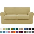 thumbnail image 1 of CHUN YI Sofa Cover with Separate Cushion Slipcover Stretch Checks, 1 of 7
