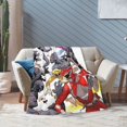 thumbnail image 6 of Power Rangers Bed Blanket Air Conditioner Quilt Ultra Soft Flannel Blanket All Season Fuzzy Blanket Reversible Fluffy Plush Blanket 40"X30", 6 of 8