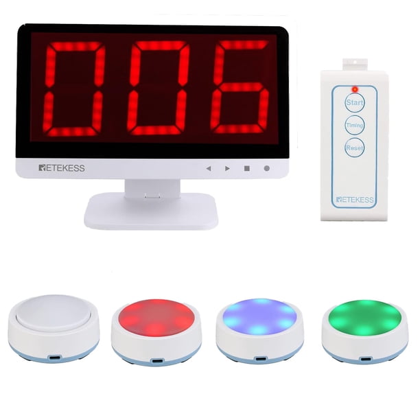 Game Buzzer Retekess TM101 Jeopardy Buzzers para juegos de preguntas y respuestas