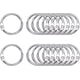 thumbnail image 1 of 100 Pieces Loose Leaf Binder Rings, 0.75" Diameter, Nickel Plated Metal Office Book Rings Key Rings, 1 of 4