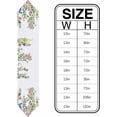 thumbnail image 6 of Easter Bunny Carrots Cotton and Linen Triangle Table Runners Long Dresser Scarves Table Decoration for Wedding Party/Graduation Ceremony/Banquet Spring Watercolor Flower Herb White, 6 of 9