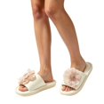 thumbnail image 4 of Willtoo Women's Floral Silk Slippers Elegant Open Toe House Shoes Non-slip EVA Sole Indoor Outdoor Summer Slides Breathable Spa Sandals, 4 of 4
