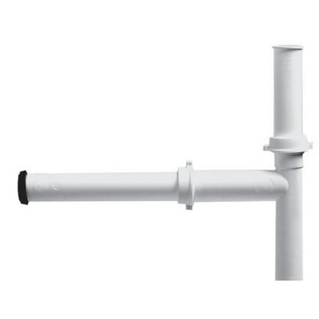 1-1/2" White Telescopic w/ Baffle Tee, 6" & 10" Tailpiece, TPR Washer