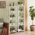 thumbnail image 5 of Satifur Bookshelf Bookcase Organizer with 5 Shelves for Living Room Bedroom Kitchen Garage 47.9"H, White, 5 of 9