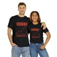 thumbnail image 4 of DJH Apparel | VIRGINIA: We Ain't Hard To Find Sports Atletic Unisex Tshirt, 4 of 4