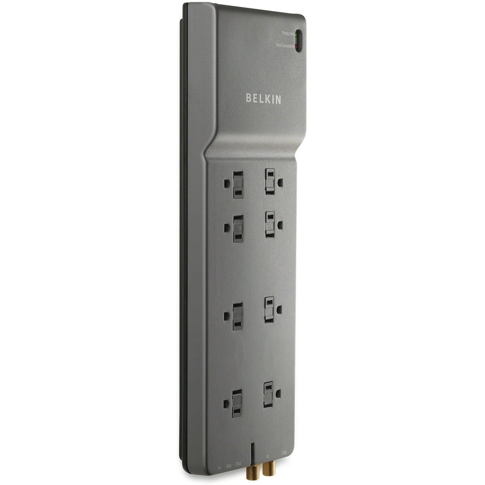 Belkin Office Series SurgeMaster Surge Protector, 8 Outlets, 12 ft Cord