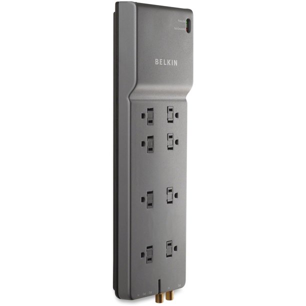 Belkin Office Series SurgeMaster Surge Protector, 8 Outlets, 12 ft Cord