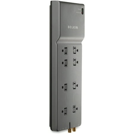 Belkin Office Series Surge Suppressor - Belkin Office Series SurgeMaster Surge Protector, 8 Outlets, 12 ft Cord, 3390 Joules