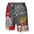 thumbnail image 6 of Uemuo Traditional Scandinavian Dwarf Pattern Men's Swim Trunks Hawaiian Beach Bathing Suit Swimsuits Beach Quick-Dry Shorts with Pockets-Medium, 6 of 9
