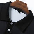 thumbnail image 5 of Bibifish Mens Polo Shirts Two Tone Horizontal Color Block Shirts Mens Spring Summer Daily Commute Regular Tops, 5 of 7