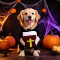 thumbnail image 6 of Halloween Pet Costume, TOUMENY Cute Cos Outfit for Cats Dogs, Easy Wear Take Off Adjustable Hoodie Party Apparel for Small Pets, Black, 6 of 7