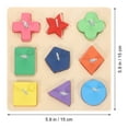 thumbnail image 3 of Interactive Colorful Block Toy Wooden 1 Set 5.9 x 5.9 in, 3 of 6
