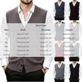 thumbnail image 4 of Atkumj Men's Sweater Vests Trendy Solid Color Button Down Knit Vest with Front Pockets Casual Comfortable V Neck Sleeveless Sweater Vest 4XL, 4 of 8