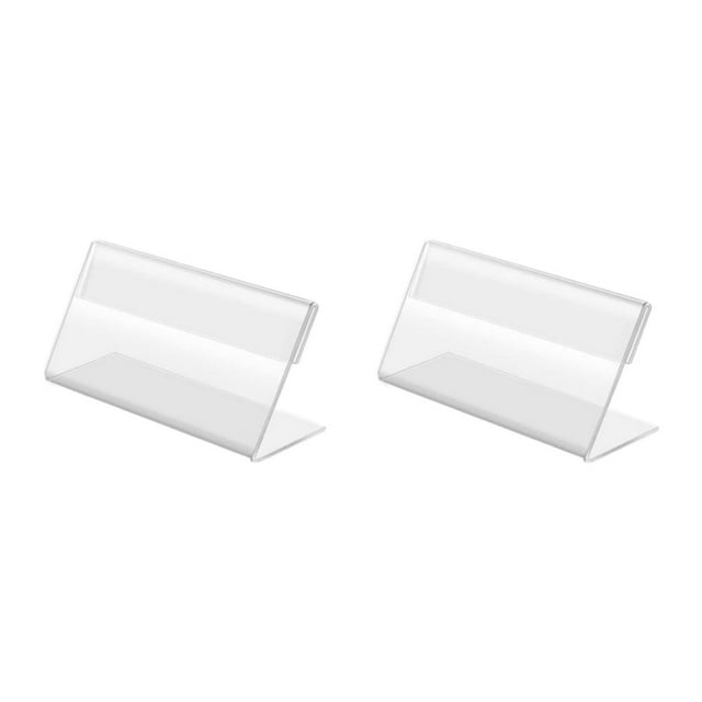 relayinert 50pcs Acrylic Convenient And Reliable Clear Card Holder For Effortless Card Storage Wide Application As Shown 2Set