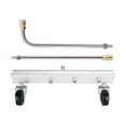 thumbnail image 3 of DYNWAVECA Pressure Washer Undercarriage Cleaner Car Wash Water Broom Universal Washer Attachment Undercarriage Sprayer for SUV Backyard 1 Straight 1 Bend, 3 of 6