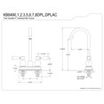 thumbnail image 5 of Kingston Brass KB8495DPL Paris Two-Handle 2-Hole Deck Mount Bar Faucet in Oil Rubbed Bronze, 5 of 8