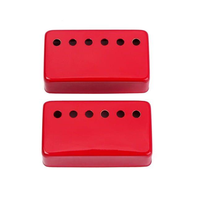 Miangastore 2 Pcs Plaque de Guitare Humbucker Rouge Entièrement Fermée 2.75x1.54x0.75 Po
