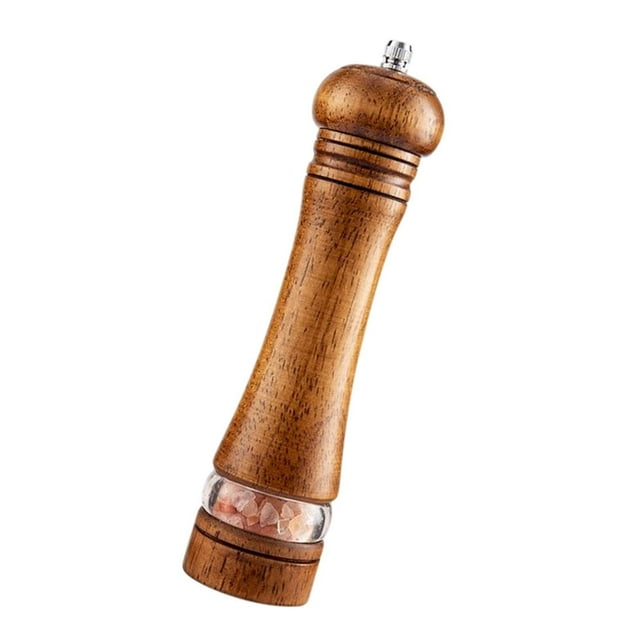 Molinillo de sal y pimienta Herramienta de cocina Molinillo de sal Molinillo de sal manual de madera café