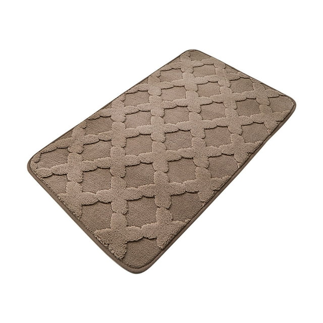 Alfombrillas de Piso para Casa Color Sólido Absorbente Alfombra de Baño, 38x58cm Multi Color Patrón Alfombra de Puerta Frontera para la Ducha de Entrada, Alfombra de Piso de Baño