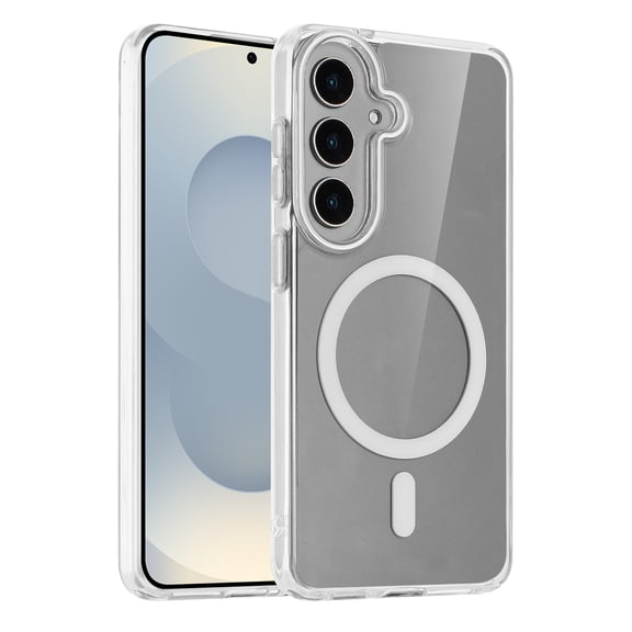 Samsung Galaxy S26 Phone Case, Slim-Fit Clear Magnetic Charging Shock Resistant Phone Case for Samsung Galaxy S26 Clear