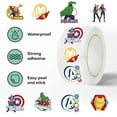 thumbnail image 3 of 500Pcs Cute Iron Man Stickers, 10 Patterns Movie Decals Rolls Self Adhesive Seals for Scrapbooking Cards Envelopes，Gifts for Kids Teens for Birthday Party Deco, 3 of 3