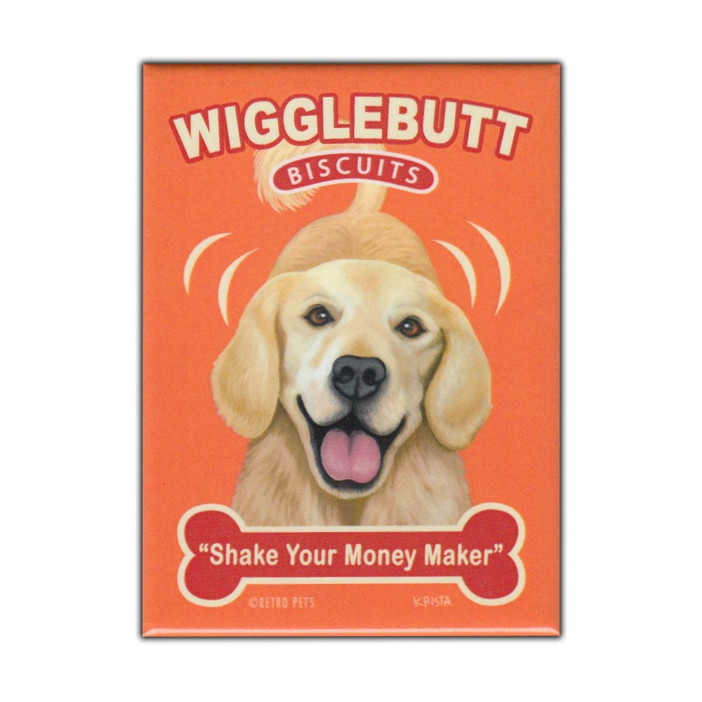 Retro Pets Wigglebutt Biscuits, Golden Retriever Dog, Vintage