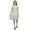Off White, variant on Bimba Women's Rayon Short Casual Dress Off White Shibori Printed Dresses - 4