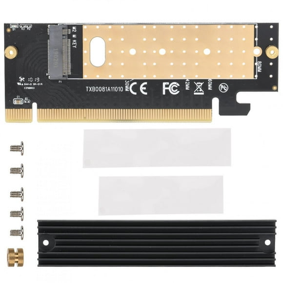 Gupbes M.2 PCI Express 4x SSD M.2 NGFF SSD Riser Card, Great Performance Professional Heat Dissipation Structure PCI Express 16x Computer For Hard Drives Linux