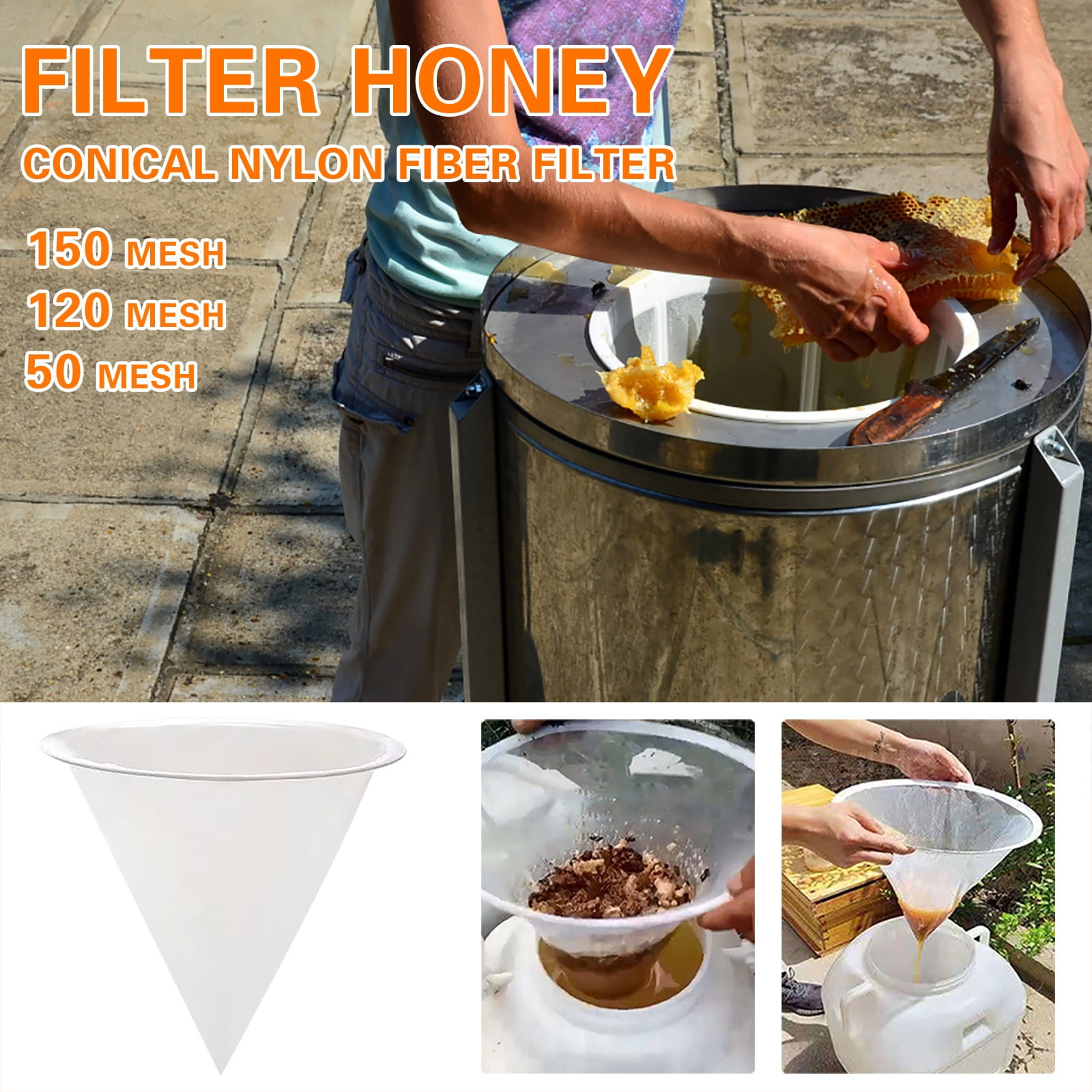 BeforeyaynHoney Filter Bag Juice Strainer Screen Tool Baby Yogurt Paint Strainer  Bag Honey Bee Filter Mesh Honey Strainer Tool Honey Filtration Net Honey  Filter Mesh 