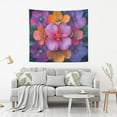 thumbnail image 2 of Yayeee Tapestry Wall Hanging for Bedroom 90" x 60" Living Room Home Wall Art Decor, Large Purple Flowers, 2 of 7