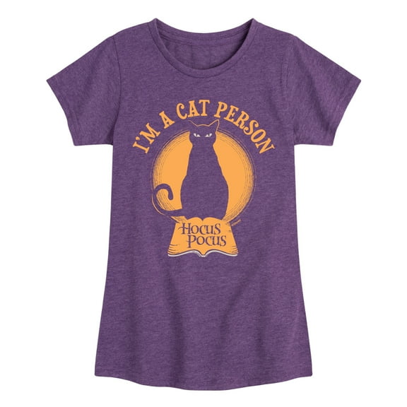 Hocus Pocus - I'm A Cat Person - Youth Girls Short Sleeve Graphic T-Shirt