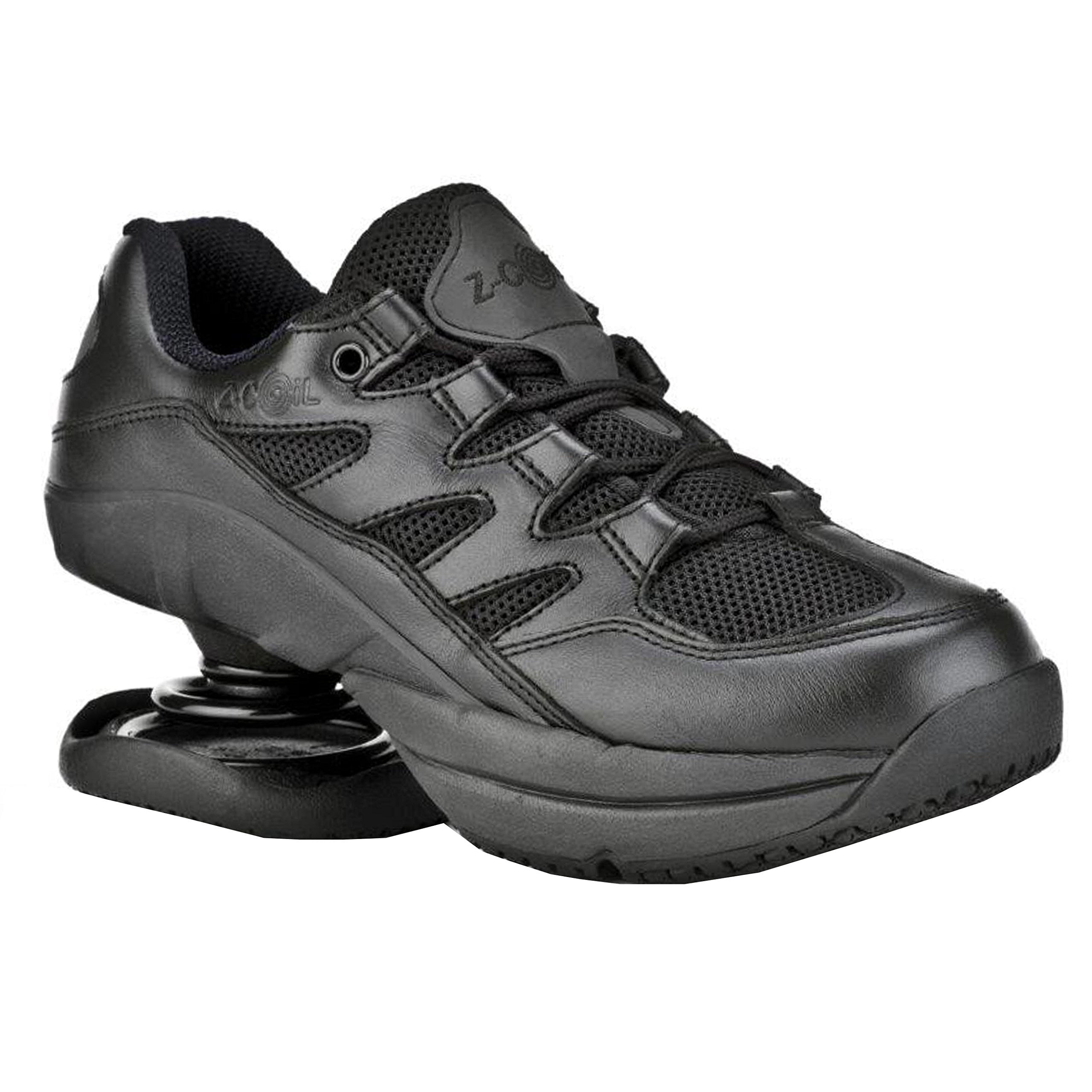 black leather womens tennis shoes