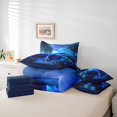 thumbnail image 6 of Manfei Sports Car 7-Piece Twin Bedding,Rainy Woods Bedding Comforter Set,Blue,Navy Blue Reversible, 6 of 7