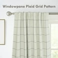 thumbnail image 2 of DriftAway 2 Panels 100% Blackout Windowpane Plaid Linen Curtains Double Layer Drapes for Bedroom Farmhouse Thermal Insulated 3.25 Inch Rod Pocket Back Tab for Living Room, 2 of 5