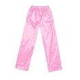 thumbnail image 6 of Tisuna Boys Girls Pants Solid Color Elastic Waist Straight Leg Trousers Waterproof Loose Autumn Winter Kids Rain Pants Pink Size 9-10 Years, 6 of 6
