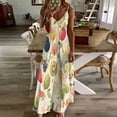 thumbnail image 3 of Various Fruits Design Sleeveless Dress Woman Fashion Long Dresses Women's Summer Suit Dress 2025, 3 of 7