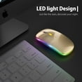 thumbnail image 5 of Bluetooth Rechargeable wireless Mouse for MacBook pro MacBook Air Mac Laptop Chromebook Windows Notebook MacBook HP PC DELL, 5 of 13