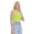 thumbnail image 3 of Lookus Womens Mercan Button Crop Top, 3 of 3