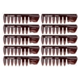 thumbnail image 3 of Styling Hair Comb, 10 Pcs Hair Comb Compact Portable Rounded Edge  For Home For Men Transparent Brown, 3 of 8