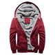 thumbnail image 1 of UKAP Mens Winter Workout Colorblock Fleece Hoodie Outwear Full Zip Warm Grueso Forrado Abrigos Chaquetas de manga larga resistentes al viento, 1 of 2