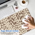 thumbnail image 4 of Long Mouse Pads for Desk,Beige and Brown Of Leopard Print Desk Mats on Top Of Desks, Desk Mouse Pad Extra Large with 3mm Non-Slip Base and Stitched Edge for Gaming,Office,Work,Home 31.5"x15.7", 4 of 6