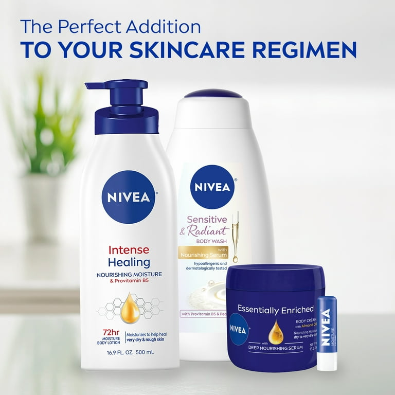 NIVEA Intense Healing Lotion, Hour Moisture for Dry to Very Dry Skin, 16.9 Fl Oz Pump Bottle - Walmart.com
