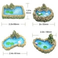 thumbnail image 2 of Adornos De Estanque En Miniatura Para Jardín De Hadas, Accesorios De Jardín En Miniatura De Resina, Decoración De Micro Paisaje Para El Hogar 4 Uds. Inevent HA035721-00, 2 of 6