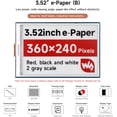 thumbnail image 3 of 3.52inch e-Paper Display (B), e-Ink Display, 360x240, Red/Black/White, SPI Interface, Raw E-Paper, Without Driver Board, 3 of 4