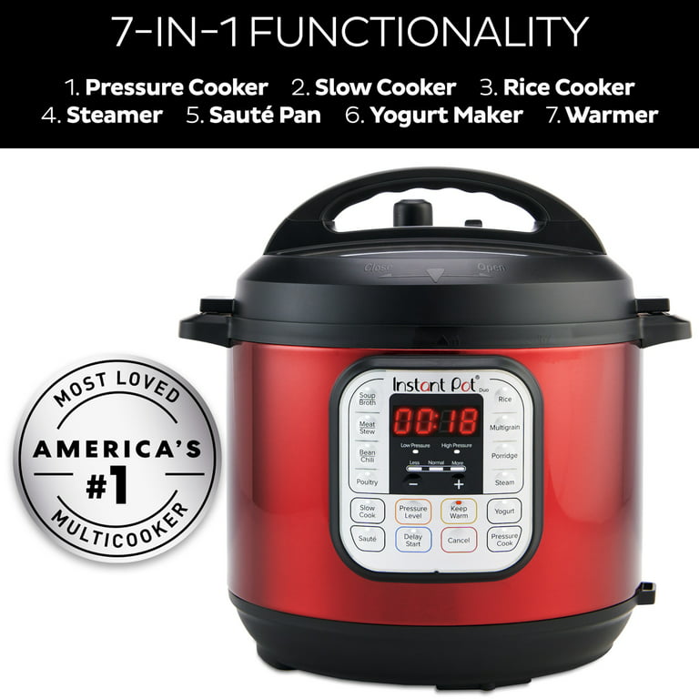 Instant Pot Duo 7-in-1 Electric Pressure Cooker, Slow, Rice, Steam